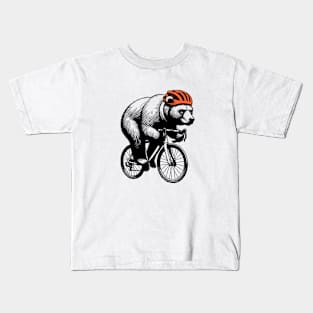 Cycling Bear Kids T-Shirt